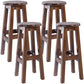 Contemporary Rubberwood Bar Stool Indoor Bar Stool with Wood Seat and Footrest Walnut 4 Piece Set Bar Stool (28" H) Clearhalo 'Bar Furniture' 'Bar Stools' 'bar_stools' 'furn' 'furn_bar_stools' 'furniture_bar_stools' 'Kitchen & Dining Furniture' 'kitchen&dining_furn' 'kitchen' 'kitchen_furn' Furniture' 4570768
