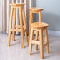 Contemporary Rubberwood Bar Stool Indoor Bar Stool with Wood Seat and Footrest Clearhalo 'Bar Furniture' 'Bar Stools' 'bar_stools' 'furn' 'furn_bar_stools' 'furniture_bar_stools' 'Kitchen & Dining Furniture' 'kitchen&dining_furn' 'kitchen' 'kitchen_furn' Furniture' 4570772