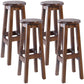 Contemporary Rubberwood Bar Stool Indoor Bar Stool with Wood Seat and Footrest Walnut 4 Piece Set Bar Stool(31"H) Clearhalo 'Bar Furniture' 'Bar Stools' 'bar_stools' 'furn' 'furn_bar_stools' 'furniture_bar_stools' 'Kitchen & Dining Furniture' 'kitchen&dining_furn' 'kitchen' 'kitchen_furn' Furniture' 4570774