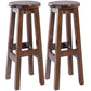 Contemporary Rubberwood Bar Stool Indoor Bar Stool with Wood Seat and Footrest Walnut 2 Piece Set Bar Stool(31"H) Clearhalo 'Bar Furniture' 'Bar Stools' 'bar_stools' 'furn' 'furn_bar_stools' 'furniture_bar_stools' 'Kitchen & Dining Furniture' 'kitchen&dining_furn' 'kitchen' 'kitchen_furn' Furniture' 4570777