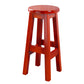 Contemporary Rubberwood Bar Stool Indoor Bar Stool with Wood Seat and Footrest Red Brown 1 Piece Counter Stool (23.5"H) Clearhalo 'Bar Furniture' 'Bar Stools' 'bar_stools' 'furn' 'furn_bar_stools' 'furniture_bar_stools' 'Kitchen & Dining Furniture' 'kitchen&dining_furn' 'kitchen' 'kitchen_furn' Furniture' 4570785
