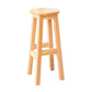 Contemporary Rubberwood Bar Stool Indoor Bar Stool with Wood Seat and Footrest Natural 1 Piece Bar Stool (28" H) Clearhalo 'Bar Furniture' 'Bar Stools' 'bar_stools' 'furn' 'furn_bar_stools' 'furniture_bar_stools' 'Kitchen & Dining Furniture' 'kitchen&dining_furn' 'kitchen' 'kitchen_furn' Furniture' 4570803