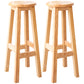 Contemporary Rubberwood Bar Stool Indoor Bar Stool with Wood Seat and Footrest Natural 2 Piece Set Bar Stool(31"H) Clearhalo 'Bar Furniture' 'Bar Stools' 'bar_stools' 'furn' 'furn_bar_stools' 'furniture_bar_stools' 'Kitchen & Dining Furniture' 'kitchen&dining_furn' 'kitchen' 'kitchen_furn' Furniture' 4570807