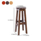 Contemporary Rubberwood Bar Stool Indoor Bar Stool with Wood Seat and Footrest Clearhalo 'Bar Furniture' 'Bar Stools' 'bar_stools' 'furn' 'furn_bar_stools' 'furniture_bar_stools' 'Kitchen & Dining Furniture' 'kitchen&dining_furn' 'kitchen' 'kitchen_furn' Furniture' 4570812