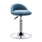 Modern Rotatable Adjustable Counter Stool Steel Cashier Bar Stool with Cushion and Pedal Dark Blue Clearhalo 'Bar Furniture' 'Bar Stools' 'bar_stools' 'furn' 'furn_bar_stools' 'furniture_bar_stools' 'Kitchen & Dining Furniture' 'kitchen&dining_furn' 'kitchen' 'kitchen_furn' Furniture' 4570818