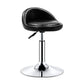 Modern Rotatable Adjustable Counter Stool Steel Cashier Bar Stool with Cushion and Pedal Purple-Black Clearhalo 'Bar Furniture' 'Bar Stools' 'bar_stools' 'furn' 'furn_bar_stools' 'furniture_bar_stools' 'Kitchen & Dining Furniture' 'kitchen&dining_furn' 'kitchen' 'kitchen_furn' Furniture' 4570822