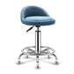 Modern Rotatable Adjustable Counter Stool Steel Cashier Bar Stool with Cushion and Pedal Light Blue Clearhalo 'Bar Furniture' 'Bar Stools' 'bar_stools' 'furn' 'furn_bar_stools' 'furniture_bar_stools' 'Kitchen & Dining Furniture' 'kitchen&dining_furn' 'kitchen' 'kitchen_furn' Furniture' 4570829