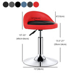 Modern Rotatable Adjustable Counter Stool Steel Cashier Bar Stool with Cushion and Pedal Clearhalo 'Bar Furniture' 'Bar Stools' 'bar_stools' 'furn' 'furn_bar_stools' 'furniture_bar_stools' 'Kitchen & Dining Furniture' 'kitchen&dining_furn' 'kitchen' 'kitchen_furn' Furniture' 4570840