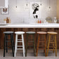 Modern Armless Backrest Counter Stool Wood Cashier Bar Stool with Wooden Seat and Pedal Clearhalo 'Bar Furniture' 'Bar Stools' 'bar_stools' 'furn' 'furn_bar_stools' 'furniture_bar_stools' 'Kitchen & Dining Furniture' 'kitchen&dining_furn' 'kitchen' 'kitchen_furn' Furniture' 4570878