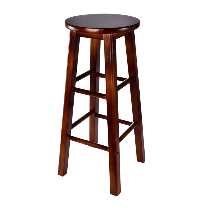 Modern Armless Backrest Counter Stool Wood Cashier Bar Stool with Wooden Seat and Pedal Clearhalo 'Bar Furniture' 'Bar Stools' 'bar_stools' 'furn' 'furn_bar_stools' 'furniture_bar_stools' 'Kitchen & Dining Furniture' 'kitchen&dining_furn' 'kitchen' 'kitchen_furn' Furniture' 4570887