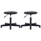 Modern Rotatable Adjustable Counter Stool Steel Lab Bar Stool with Leather Cushion Textured Black 2 Piece Set Clearhalo 'Bar Furniture' 'Bar Stools' 'bar_stools' 'furn' 'furn_bar_stools' 'furniture_bar_stools' 'Kitchen & Dining Furniture' 'kitchen&dining_furn' 'kitchen' 'kitchen_furn' Furniture' 4570913