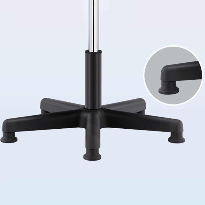 Modern Rotatable Adjustable Counter Stool Steel Lab Bar Stool with Leather Cushion Clearhalo 'Bar Furniture' 'Bar Stools' 'bar_stools' 'furn' 'furn_bar_stools' 'furniture_bar_stools' 'Kitchen & Dining Furniture' 'kitchen&dining_furn' 'kitchen' 'kitchen_furn' Furniture' 4570920