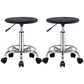 Modern Rotatable Adjustable Counter Stool Steel Lab Bar Stool with Leather Cushion Matte Black 2 Piece Set Clearhalo 'Bar Furniture' 'Bar Stools' 'bar_stools' 'furn' 'furn_bar_stools' 'furniture_bar_stools' 'Kitchen & Dining Furniture' 'kitchen&dining_furn' 'kitchen' 'kitchen_furn' Furniture' 4570927