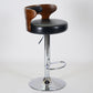 Industrial Style Bar Stool Round Leather Seat with Adjustable Height for Counter Bar Matte Black 1 Piece Clearhalo 'Bar Furniture' 'Bar Stools' 'bar_stools' 'furn' 'furn_bar_stools' 'furniture_bar_stools' 'Kitchen & Dining Furniture' 'kitchen&dining_furn' 'kitchen' 'kitchen_furn' Furniture' 4571012
