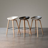 Scandinavia Style Bar Stool Wooden Legs PP Bucket Seat for Counter Bar Clearhalo 'Bar Furniture' 'Bar Stools' 'bar_stools' 'furn' 'furn_bar_stools' 'furniture_bar_stools' 'Kitchen & Dining Furniture' 'kitchen&dining_furn' 'kitchen' 'kitchen_furn' Furniture' 4571030