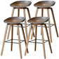 Scandinavia Style Bar Stool Wooden Legs PP Bucket Seat for Counter Bar Grey Natural 4 Piece Set Clearhalo 'Bar Furniture' 'Bar Stools' 'bar_stools' 'furn' 'furn_bar_stools' 'furniture_bar_stools' 'Kitchen & Dining Furniture' 'kitchen&dining_furn' 'kitchen' 'kitchen_furn' Furniture' 4571031