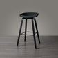 Scandinavia Style Bar Stool Wooden Legs PP Bucket Seat for Counter Bar Dark Gray Black 1 Piece Clearhalo 'Bar Furniture' 'Bar Stools' 'bar_stools' 'furn' 'furn_bar_stools' 'furniture_bar_stools' 'Kitchen & Dining Furniture' 'kitchen&dining_furn' 'kitchen' 'kitchen_furn' Furniture' 4571054