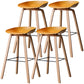 Scandinavia Style Bar Stool Wooden Legs PP Bucket Seat for Counter Bar Ginger Natural 4 Piece Set Clearhalo 'Bar Furniture' 'Bar Stools' 'bar_stools' 'furn' 'furn_bar_stools' 'furniture_bar_stools' 'Kitchen & Dining Furniture' 'kitchen&dining_furn' 'kitchen' 'kitchen_furn' Furniture' 4571056