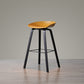 Scandinavia Style Bar Stool Wooden Legs PP Bucket Seat for Counter Bar Ginger Black 1 Piece Clearhalo 'Bar Furniture' 'Bar Stools' 'bar_stools' 'furn' 'furn_bar_stools' 'furniture_bar_stools' 'Kitchen & Dining Furniture' 'kitchen&dining_furn' 'kitchen' 'kitchen_furn' Furniture' 4571060