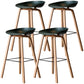 Scandinavia Style Bar Stool Wooden Legs PP Bucket Seat for Counter Bar Navy Natural 4 Piece Set Clearhalo 'Bar Furniture' 'Bar Stools' 'bar_stools' 'furn' 'furn_bar_stools' 'furniture_bar_stools' 'Kitchen & Dining Furniture' 'kitchen&dining_furn' 'kitchen' 'kitchen_furn' Furniture' 4571068