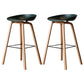 Scandinavia Style Bar Stool Wooden Legs PP Bucket Seat for Counter Bar Navy Natural 2 Piece Set Clearhalo 'Bar Furniture' 'Bar Stools' 'bar_stools' 'furn' 'furn_bar_stools' 'furniture_bar_stools' 'Kitchen & Dining Furniture' 'kitchen&dining_furn' 'kitchen' 'kitchen_furn' Furniture' 4571070