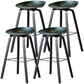 Scandinavia Style Bar Stool Wooden Legs PP Bucket Seat for Counter Bar Navy Black 4 Piece Set Clearhalo 'Bar Furniture' 'Bar Stools' 'bar_stools' 'furn' 'furn_bar_stools' 'furniture_bar_stools' 'Kitchen & Dining Furniture' 'kitchen&dining_furn' 'kitchen' 'kitchen_furn' Furniture' 4571071