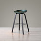 Scandinavia Style Bar Stool Wooden Legs PP Bucket Seat for Counter Bar Navy Black 1 Piece Clearhalo 'Bar Furniture' 'Bar Stools' 'bar_stools' 'furn' 'furn_bar_stools' 'furniture_bar_stools' 'Kitchen & Dining Furniture' 'kitchen&dining_furn' 'kitchen' 'kitchen_furn' Furniture' 4571072