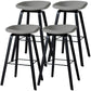 Scandinavia Style Bar Stool Wooden Legs PP Bucket Seat for Counter Bar Light Gray Black 4 Piece Set Clearhalo 'Bar Furniture' 'Bar Stools' 'bar_stools' 'furn' 'furn_bar_stools' 'furniture_bar_stools' 'Kitchen & Dining Furniture' 'kitchen&dining_furn' 'kitchen' 'kitchen_furn' Furniture' 4571077