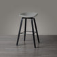 Scandinavia Style Bar Stool Wooden Legs PP Bucket Seat for Counter Bar Light Gray Black 1 Piece Clearhalo 'Bar Furniture' 'Bar Stools' 'bar_stools' 'furn' 'furn_bar_stools' 'furniture_bar_stools' 'Kitchen & Dining Furniture' 'kitchen&dining_furn' 'kitchen' 'kitchen_furn' Furniture' 4571078