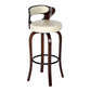Modern Armless Backrest Counter Stool Wood Kitchen Bar Stool with Pedal and Cushion Clearhalo 'Bar Furniture' 'Bar Stools' 'bar_stools' 'furn' 'furn_bar_stools' 'furniture_bar_stools' 'Kitchen & Dining Furniture' 'kitchen&dining_furn' 'kitchen' 'kitchen_furn' Furniture' 4571090