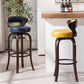 Modern Armless Backrest Counter Stool Wood Kitchen Bar Stool with Pedal and Cushion Clearhalo 'Bar Furniture' 'Bar Stools' 'bar_stools' 'furn' 'furn_bar_stools' 'furniture_bar_stools' 'Kitchen & Dining Furniture' 'kitchen&dining_furn' 'kitchen' 'kitchen_furn' Furniture' 4571103