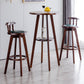 Modern Rotatable Backrest Counter Stool Wood Bar Stool with Leather Cushion and Pedal Clearhalo 'Bar Furniture' 'Bar Stools' 'bar_stools' 'furn' 'furn_bar_stools' 'furniture_bar_stools' 'Kitchen & Dining Furniture' 'kitchen&dining_furn' 'kitchen' 'kitchen_furn' Furniture' 4571146