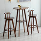 Modern Rotatable Backrest Counter Stool Wood Bar Stool with Leather Cushion and Pedal Clearhalo 'Bar Furniture' 'Bar Stools' 'bar_stools' 'furn' 'furn_bar_stools' 'furniture_bar_stools' 'Kitchen & Dining Furniture' 'kitchen&dining_furn' 'kitchen' 'kitchen_furn' Furniture' 4571151