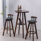 Modern Rotatable Backrest Counter Stool Wood Bar Stool with Leather Cushion and Pedal Clearhalo 'Bar Furniture' 'Bar Stools' 'bar_stools' 'furn' 'furn_bar_stools' 'furniture_bar_stools' 'Kitchen & Dining Furniture' 'kitchen&dining_furn' 'kitchen' 'kitchen_furn' Furniture' 4571161