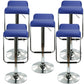 Modern Style Metal Bar Stool with Swivel and Adjustable Height Bistro Simple Bar Stool Blue 5 Piece Set Clearhalo 'Bar Furniture' 'Bar Stools' 'bar_stools' 'furn' 'furn_bar_stools' 'furniture_bar_stools' 'Kitchen & Dining Furniture' 'kitchen&dining_furn' 'kitchen' 'kitchen_furn' Furniture' 4571203