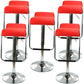 Modern Style Metal Bar Stool with Swivel and Adjustable Height Bistro Simple Bar Stool Red 5 Piece Set Clearhalo 'Bar Furniture' 'Bar Stools' 'bar_stools' 'furn' 'furn_bar_stools' 'furniture_bar_stools' 'Kitchen & Dining Furniture' 'kitchen&dining_furn' 'kitchen' 'kitchen_furn' Furniture' 4571204