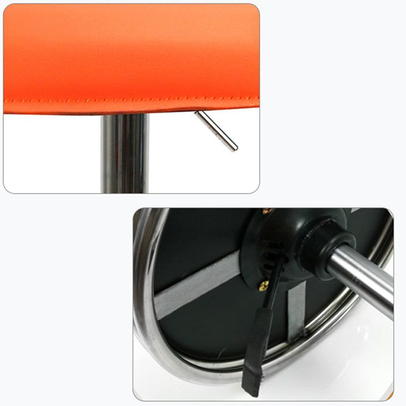 Modern Style Metal Bar Stool with Swivel and Adjustable Height Bistro Simple Bar Stool Clearhalo 'Bar Furniture' 'Bar Stools' 'bar_stools' 'furn' 'furn_bar_stools' 'furniture_bar_stools' 'Kitchen & Dining Furniture' 'kitchen&dining_furn' 'kitchen' 'kitchen_furn' Furniture' 4571213
