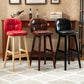 Modern Backrest Armless Counter Stool Wood Bar Stool with Pedal and Cushion Clearhalo 'Bar Furniture' 'Bar Stools' 'bar_stools' 'furn' 'furn_bar_stools' 'furniture_bar_stools' 'Kitchen & Dining Furniture' 'kitchen&dining_furn' 'kitchen' 'kitchen_furn' Furniture' 4571316