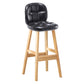 Modern Backrest Armless Counter Stool Wood Bar Stool with Pedal and Cushion Black Natural 1 Piece Clearhalo 'Bar Furniture' 'Bar Stools' 'bar_stools' 'furn' 'furn_bar_stools' 'furniture_bar_stools' 'Kitchen & Dining Furniture' 'kitchen&dining_furn' 'kitchen' 'kitchen_furn' Furniture' 4571319