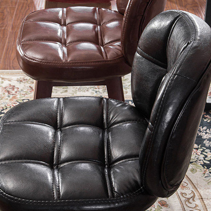 Modern Backrest Armless Counter Stool Wood Bar Stool with Pedal and Cushion Clearhalo 'Bar Furniture' 'Bar Stools' 'bar_stools' 'furn' 'furn_bar_stools' 'furniture_bar_stools' 'Kitchen & Dining Furniture' 'kitchen&dining_furn' 'kitchen' 'kitchen_furn' Furniture' 4571328