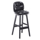 Modern Backrest Armless Counter Stool Wood Bar Stool with Pedal and Cushion Black Black 1 Piece Clearhalo 'Bar Furniture' 'Bar Stools' 'bar_stools' 'furn' 'furn_bar_stools' 'furniture_bar_stools' 'Kitchen & Dining Furniture' 'kitchen&dining_furn' 'kitchen' 'kitchen_furn' Furniture' 4571330