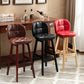 Modern Backrest Armless Counter Stool Wood Bar Stool with Pedal and Cushion Clearhalo 'Bar Furniture' 'Bar Stools' 'bar_stools' 'furn' 'furn_bar_stools' 'furniture_bar_stools' 'Kitchen & Dining Furniture' 'kitchen&dining_furn' 'kitchen' 'kitchen_furn' Furniture' 4571336