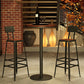 Contemporary Metal Solid Wood Barstool Indoor Bar Stool with Backless Clearhalo 'Bar Furniture' 'Bar Stools' 'bar_stools' 'furn' 'furn_bar_stools' 'furniture_bar_stools' 'Kitchen & Dining Furniture' 'kitchen&dining_furn' 'kitchen' 'kitchen_furn' Furniture' 4571404
