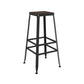 Contemporary Metal Solid Wood Barstool Indoor Bar Stool with Backless Clearhalo 'Bar Furniture' 'Bar Stools' 'bar_stools' 'furn' 'furn_bar_stools' 'furniture_bar_stools' 'Kitchen & Dining Furniture' 'kitchen&dining_furn' 'kitchen' 'kitchen_furn' Furniture' 4571412