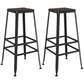 Contemporary Metal Solid Wood Barstool Indoor Bar Stool with Backless 2 Piece Set Non-Upholstered Bar Stool(30"H) Clearhalo 'Bar Furniture' 'Bar Stools' 'bar_stools' 'furn' 'furn_bar_stools' 'furniture_bar_stools' 'Kitchen & Dining Furniture' 'kitchen&dining_furn' 'kitchen' 'kitchen_furn' Furniture' 4571439