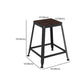 Contemporary Metal Solid Wood Barstool Indoor Bar Stool with Backless Clearhalo 'Bar Furniture' 'Bar Stools' 'bar_stools' 'furn' 'furn_bar_stools' 'furniture_bar_stools' 'Kitchen & Dining Furniture' 'kitchen&dining_furn' 'kitchen' 'kitchen_furn' Furniture' 4571443