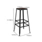 Contemporary Metal Solid Wood Barstool Indoor Bar Stool with Backless Clearhalo 'Bar Furniture' 'Bar Stools' 'bar_stools' 'furn' 'furn_bar_stools' 'furniture_bar_stools' 'Kitchen & Dining Furniture' 'kitchen&dining_furn' 'kitchen' 'kitchen_furn' Furniture' 4571446