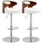 Modern Style Metal Stool with Swivel and Adjustable Height Living Room Simple Bar Stool Gloss White 2 Piece Set Clearhalo 'Bar Furniture' 'Bar Stools' 'bar_stools' 'furn' 'furn_bar_stools' 'furniture_bar_stools' 'Kitchen & Dining Furniture' 'kitchen&dining_furn' 'kitchen' 'kitchen_furn' Furniture' 4571452