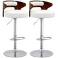 Modern Style Metal Stool with Swivel and Adjustable Height Living Room Simple Bar Stool White 2 Piece Set Clearhalo 'Bar Furniture' 'Bar Stools' 'bar_stools' 'furn' 'furn_bar_stools' 'furniture_bar_stools' 'Kitchen & Dining Furniture' 'kitchen&dining_furn' 'kitchen' 'kitchen_furn' Furniture' 4571459