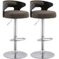 Modern Style Metal Stool with Swivel and Adjustable Height Living Room Simple Bar Stool Black 2 Piece Set Clearhalo 'Bar Furniture' 'Bar Stools' 'bar_stools' 'furn' 'furn_bar_stools' 'furniture_bar_stools' 'Kitchen & Dining Furniture' 'kitchen&dining_furn' 'kitchen' 'kitchen_furn' Furniture' 4571461